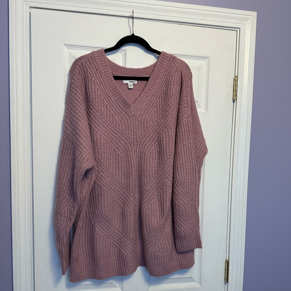 2X Sonoma Pink Sweater